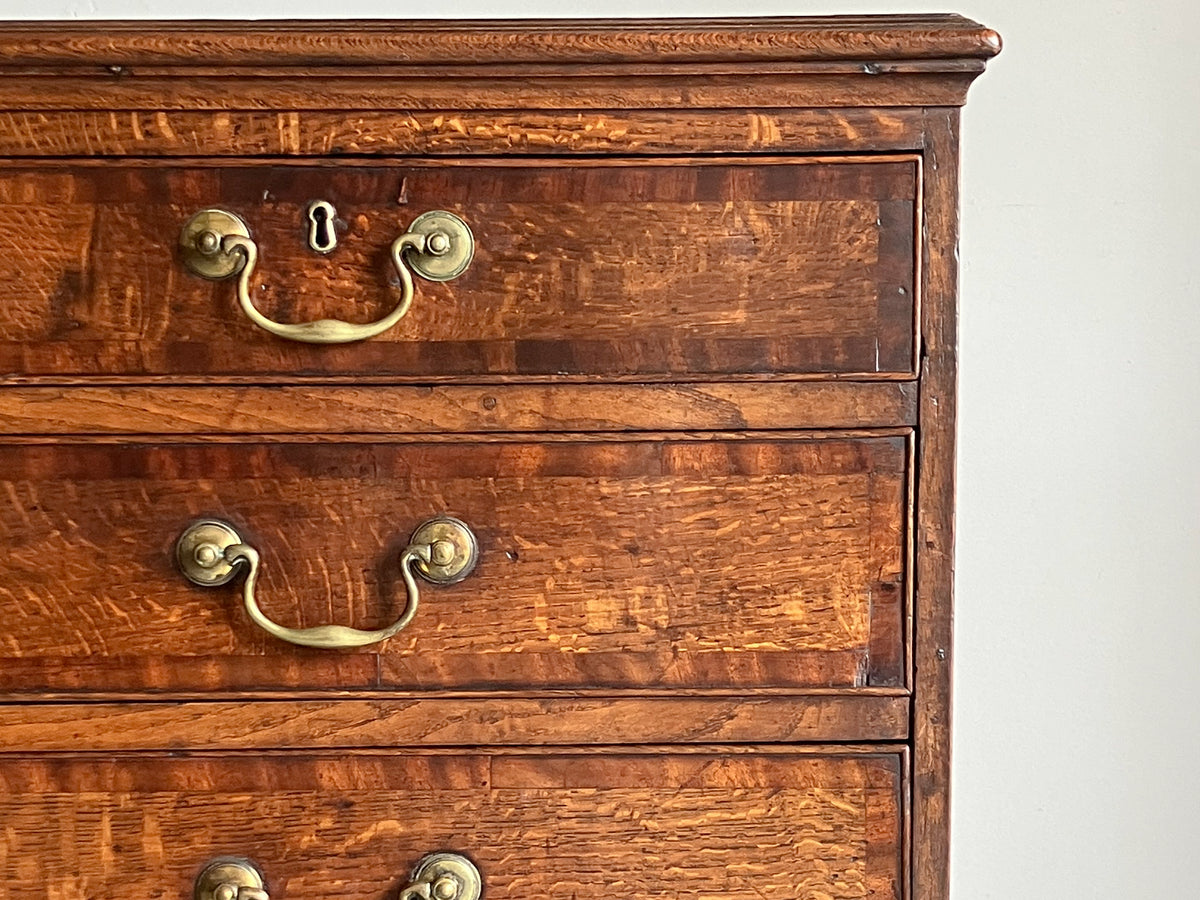 A George III Oak Chest of Drawers