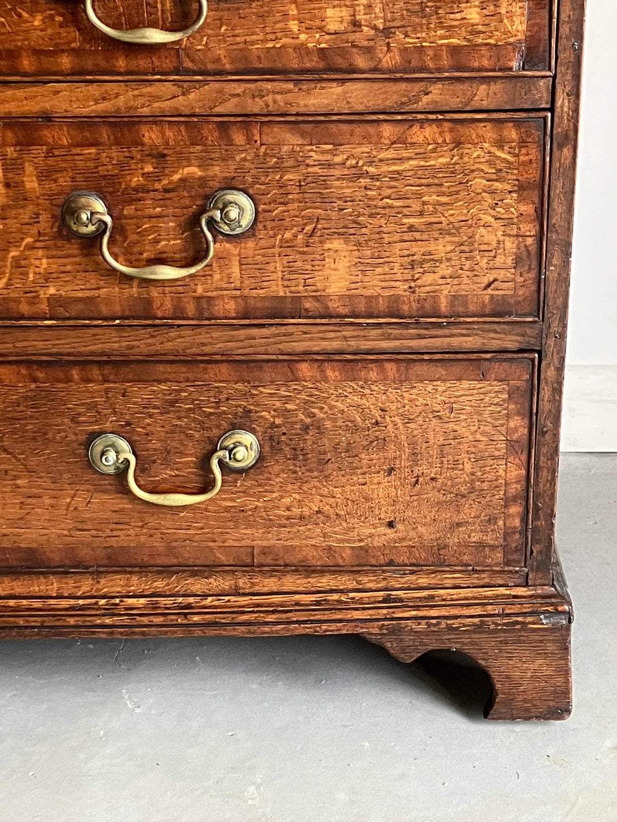 A George III Oak Chest of Drawers