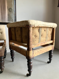 A Pair of 19th Century Upholstered Corner Chairs