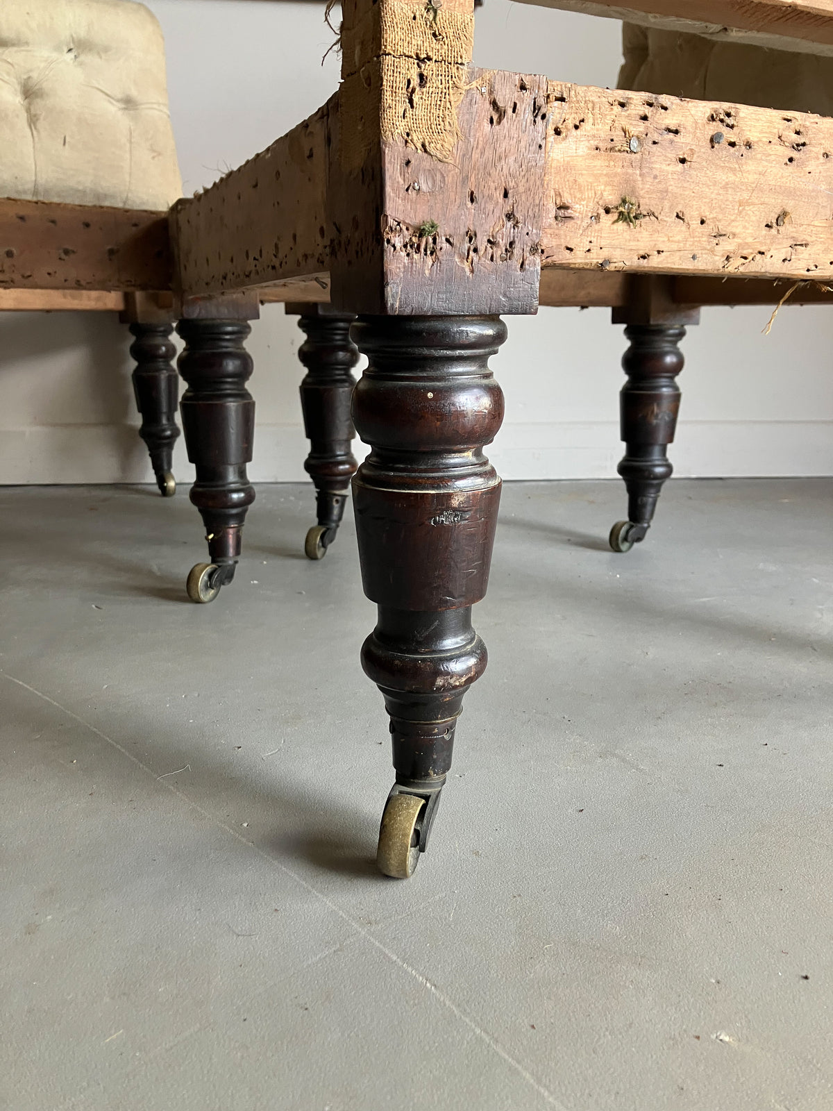 A Pair of 19th Century Upholstered Corner Chairs