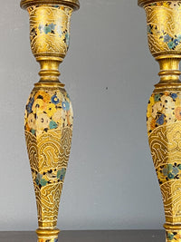 Early 20th Century Kashmiri Candlesticks