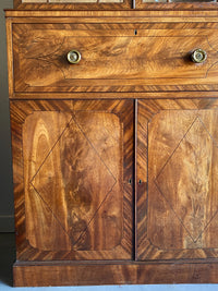 A George III Mahogany Secrétaire Bookcase