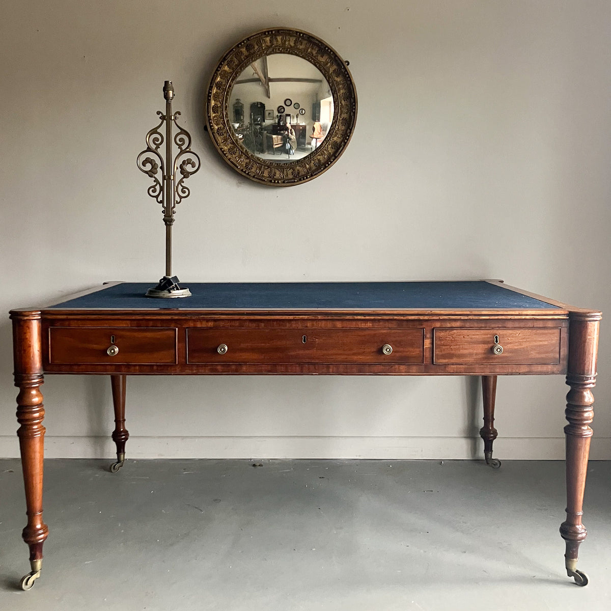 A Regency Mahogany Library Table