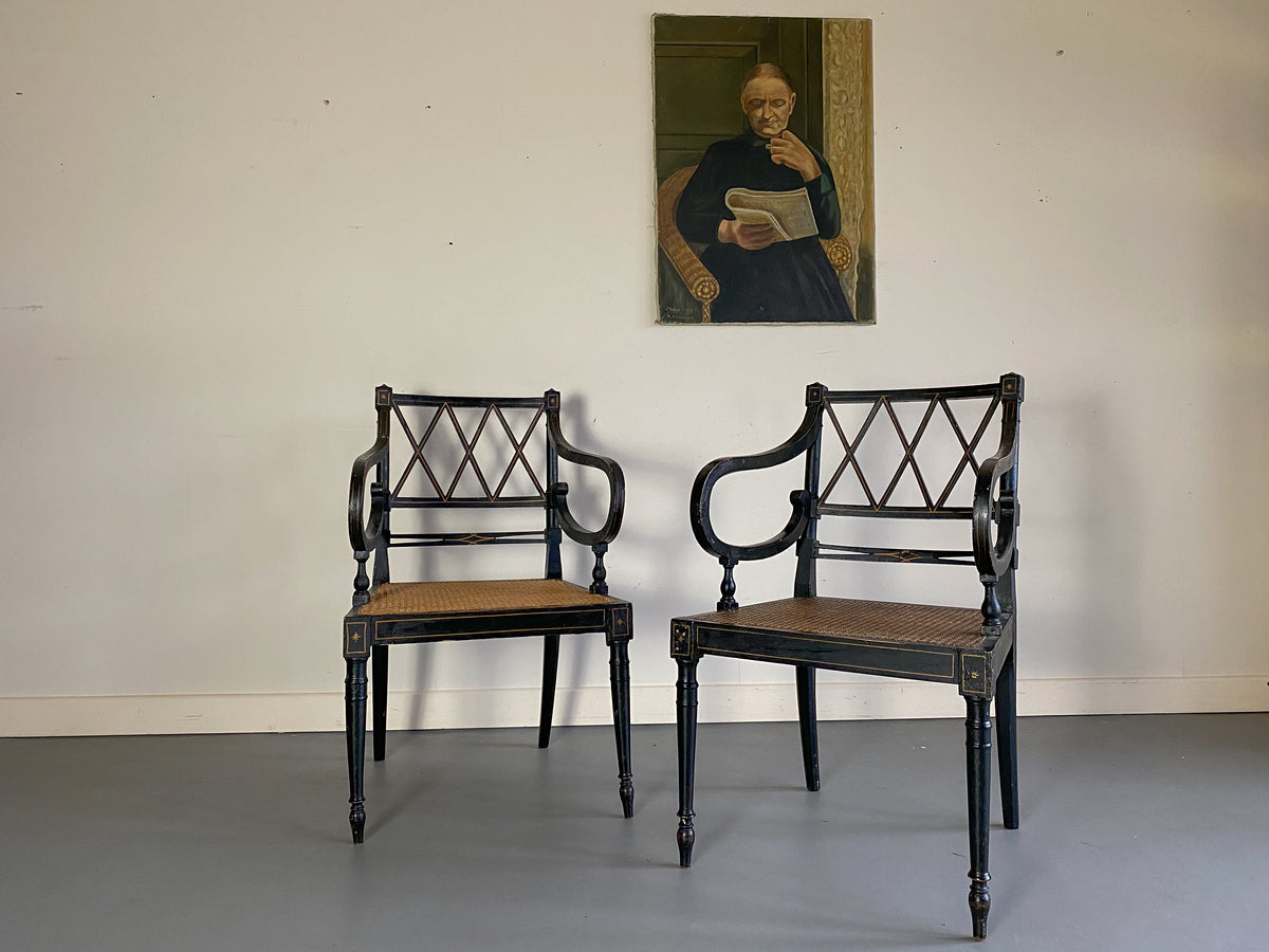 A Pair of Irish Regency Chairs