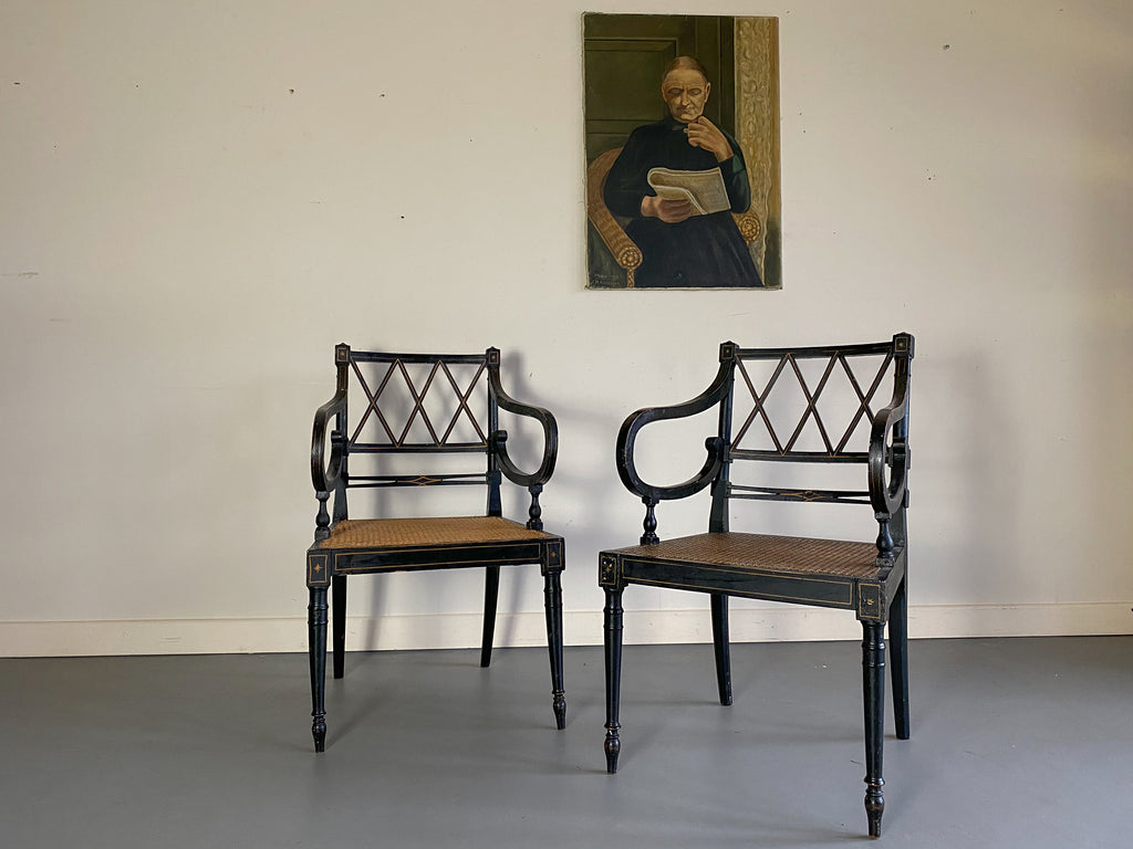 A Pair of Irish Regency Chairs