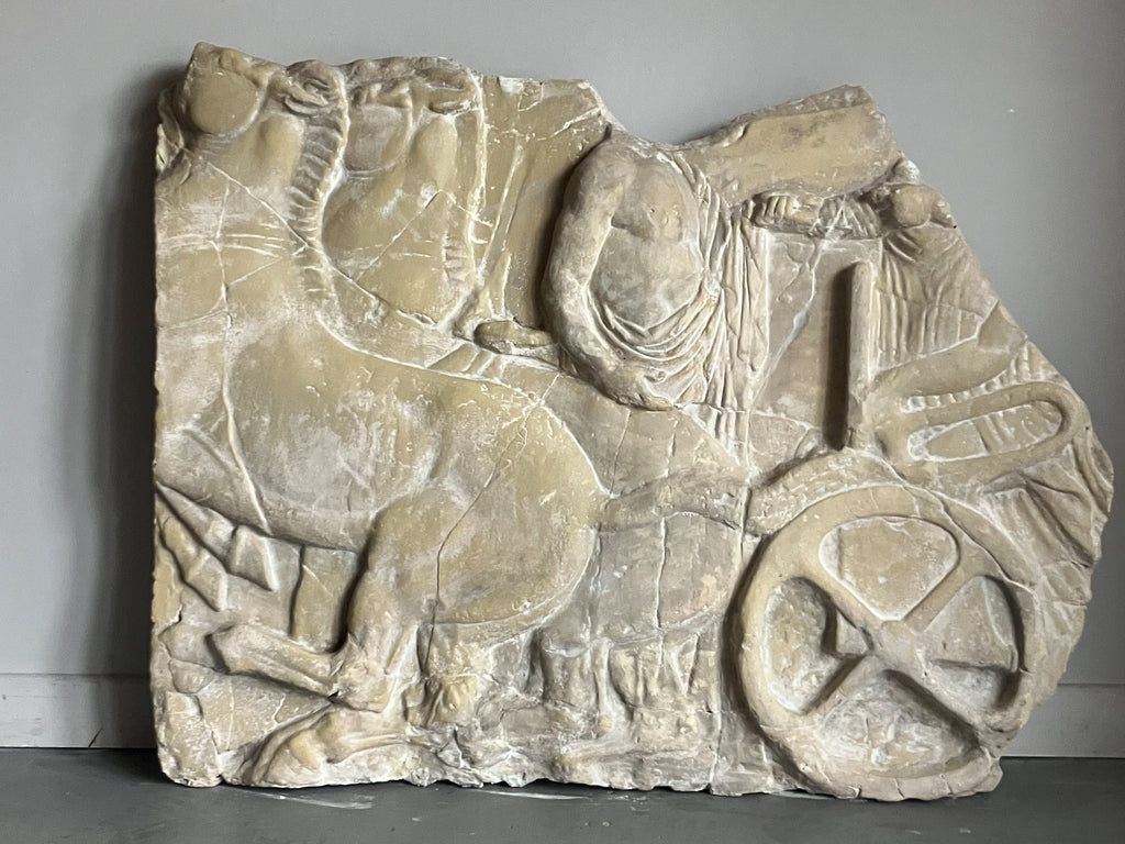 A Large 19th Century Plaster Relief Fragment Panel