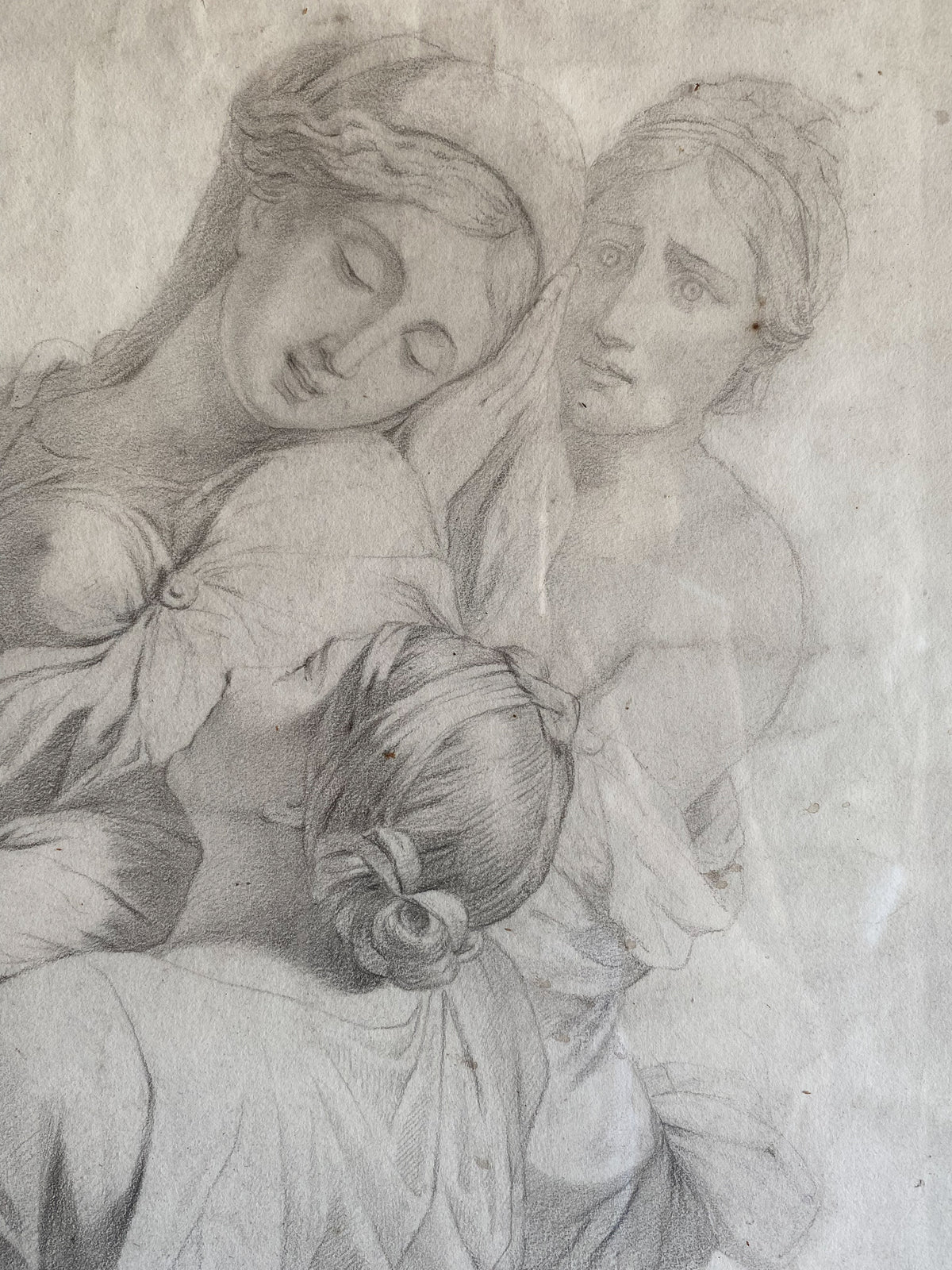 After The Old Master: 19th century Pencil Drawing