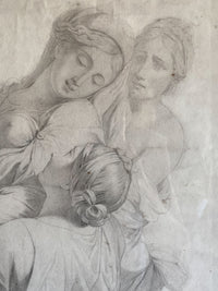 After The Old Master: 19th century Pencil Drawing