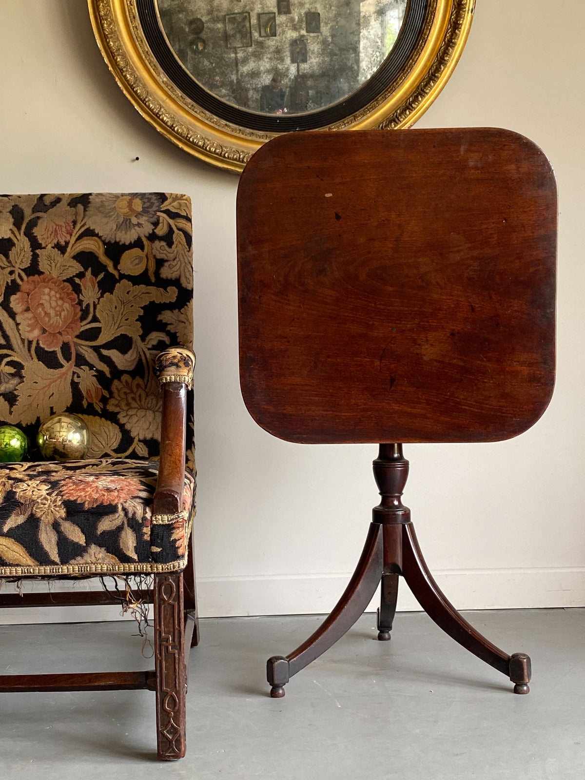 A Regency Tilt Top Occasional Table