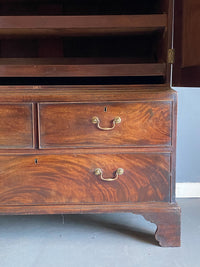 George III Mahogany Linen Press