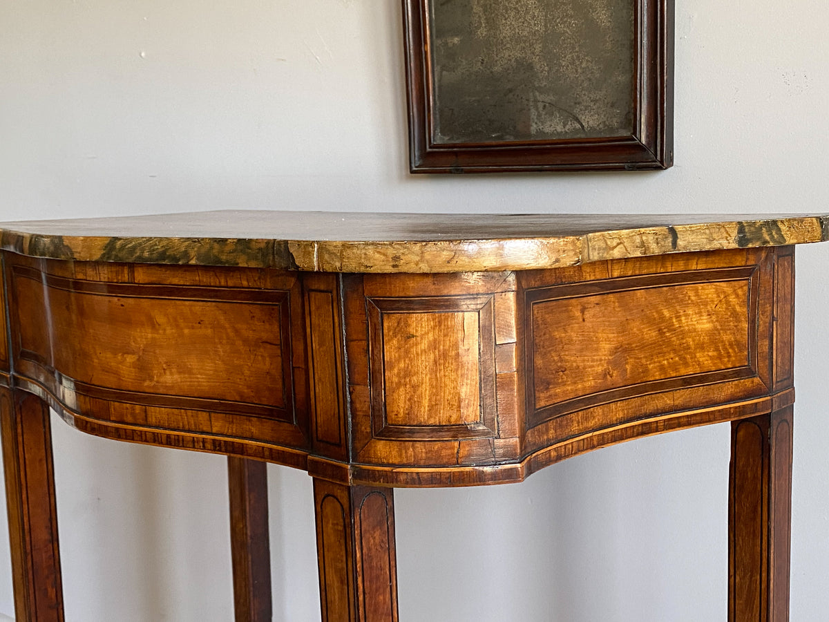 An 18th Century Satinwood Console Table