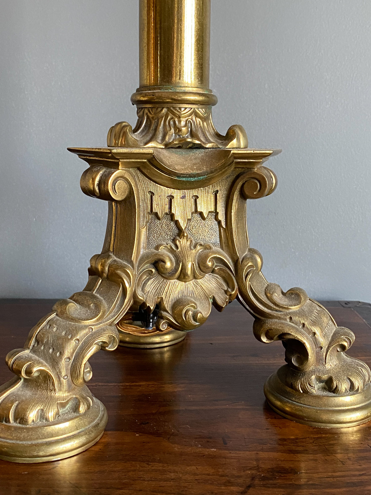 George IV Brass Lamp by Palmer & Co.