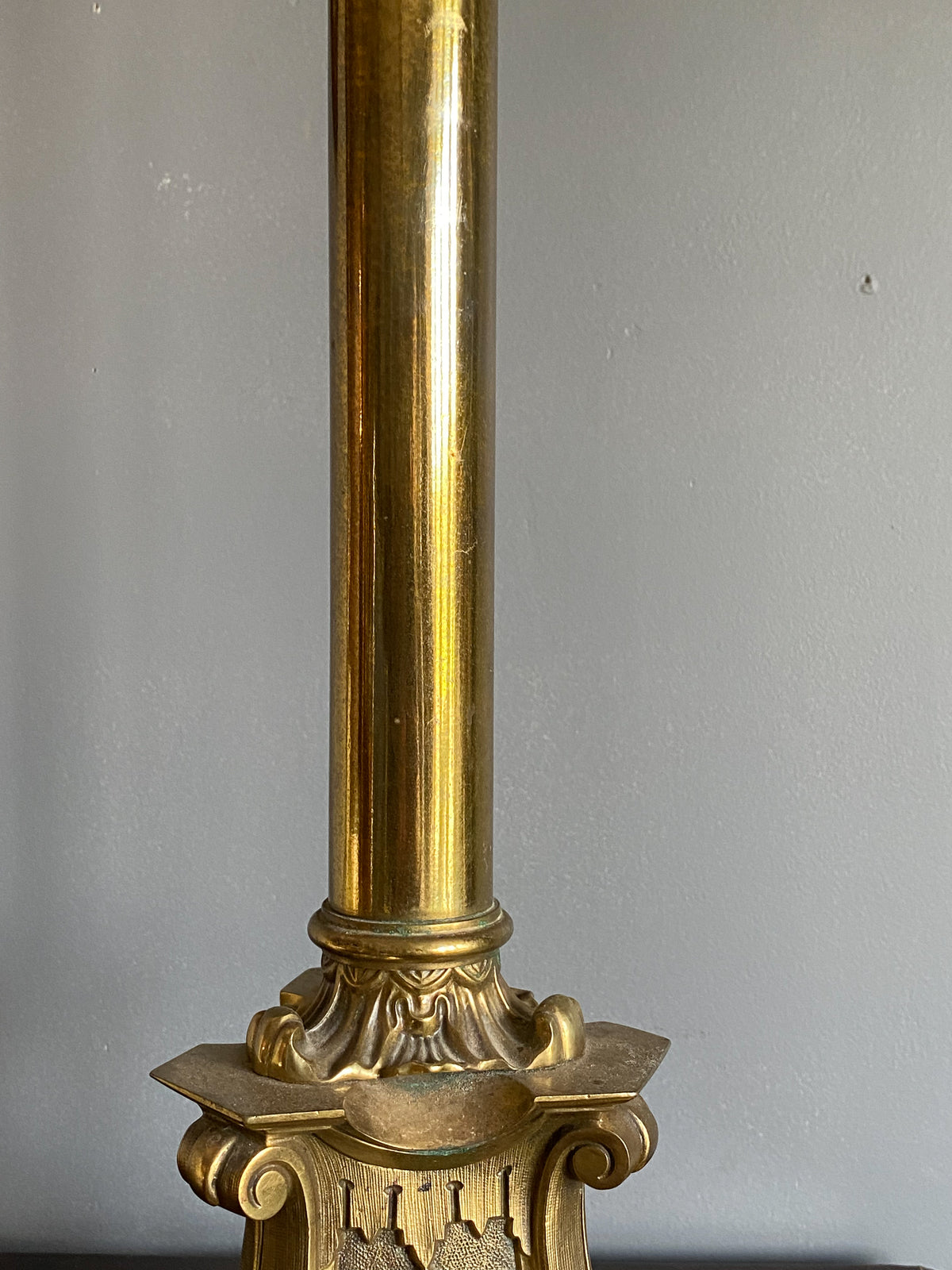 George IV Brass Lamp by Palmer & Co.