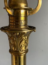 George IV Brass Lamp by Palmer & Co.