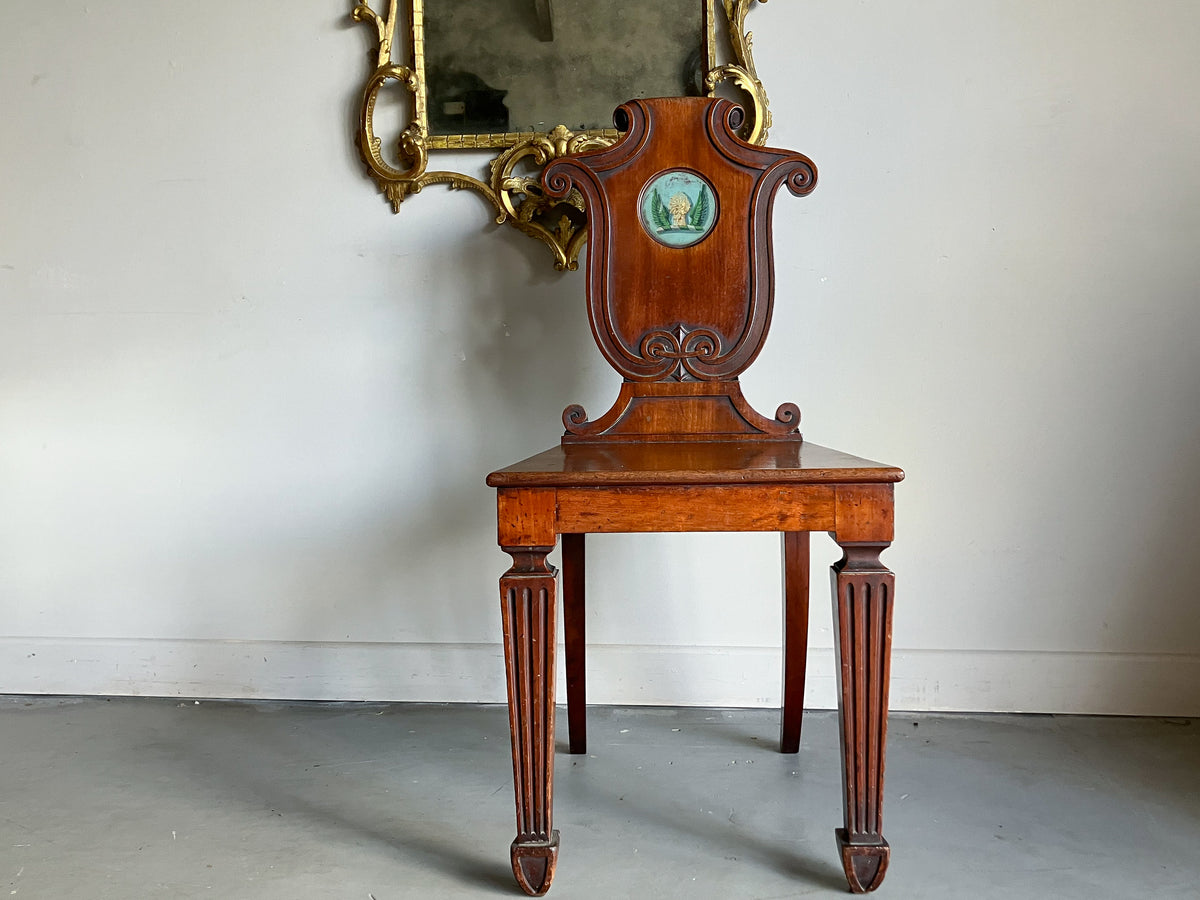 A George IV Mahogany Hall Chair