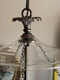 An Early 19h Century Glass Bell Jar Lantern