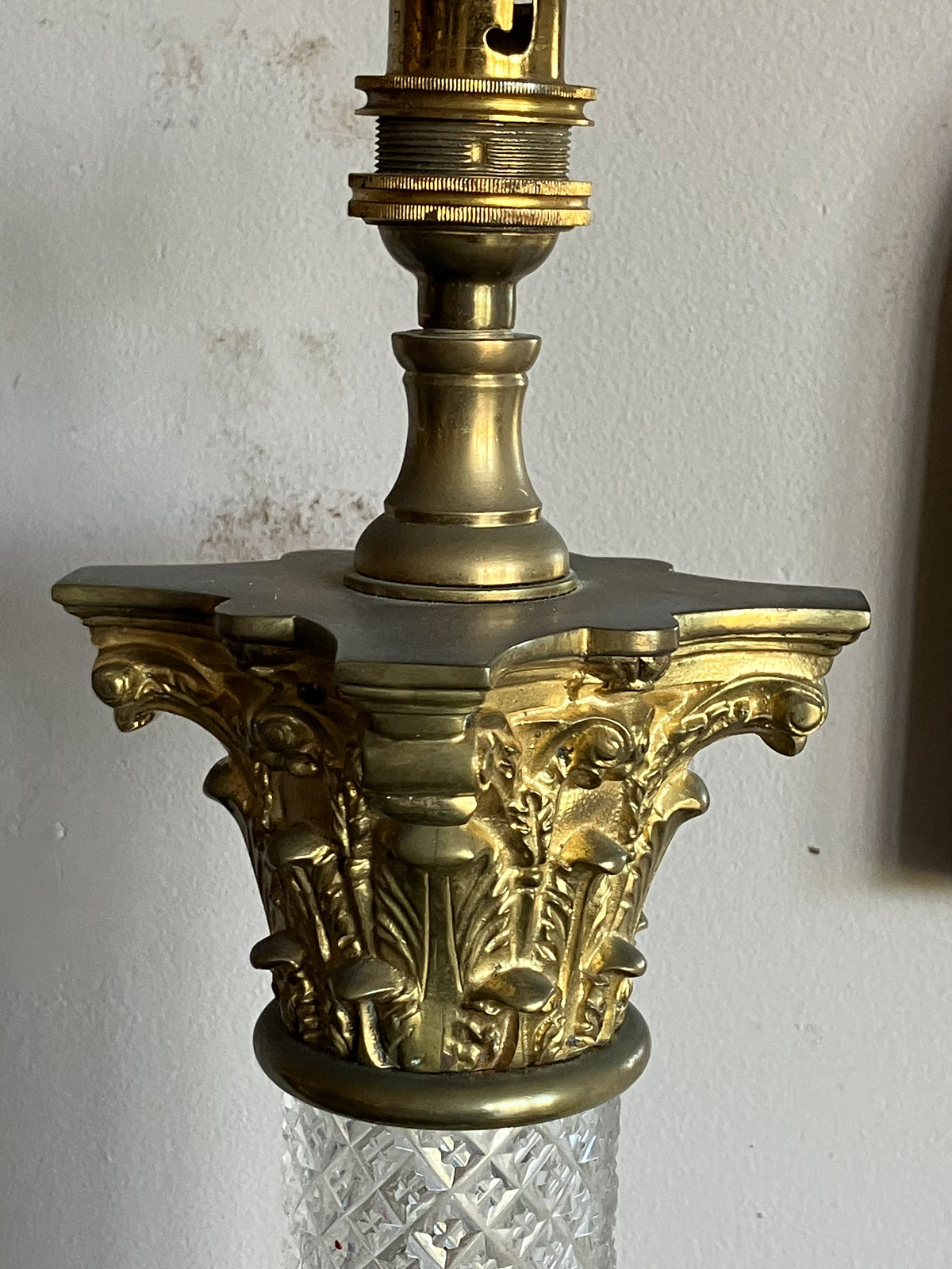 A 19th Century Column Lamp by Messenger