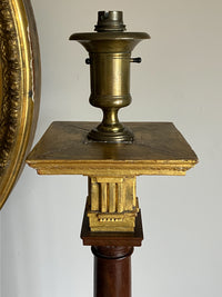 Large 19th Century Masonic Column Lamps