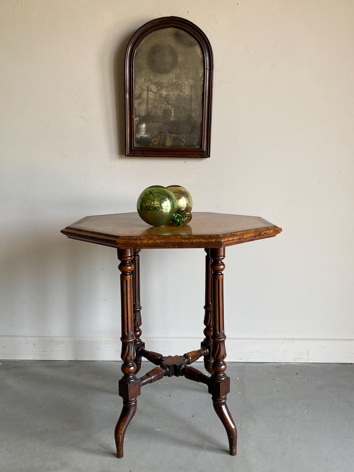 A Late 19th Century Burr Yew Wood and Rosewood Occasional Table