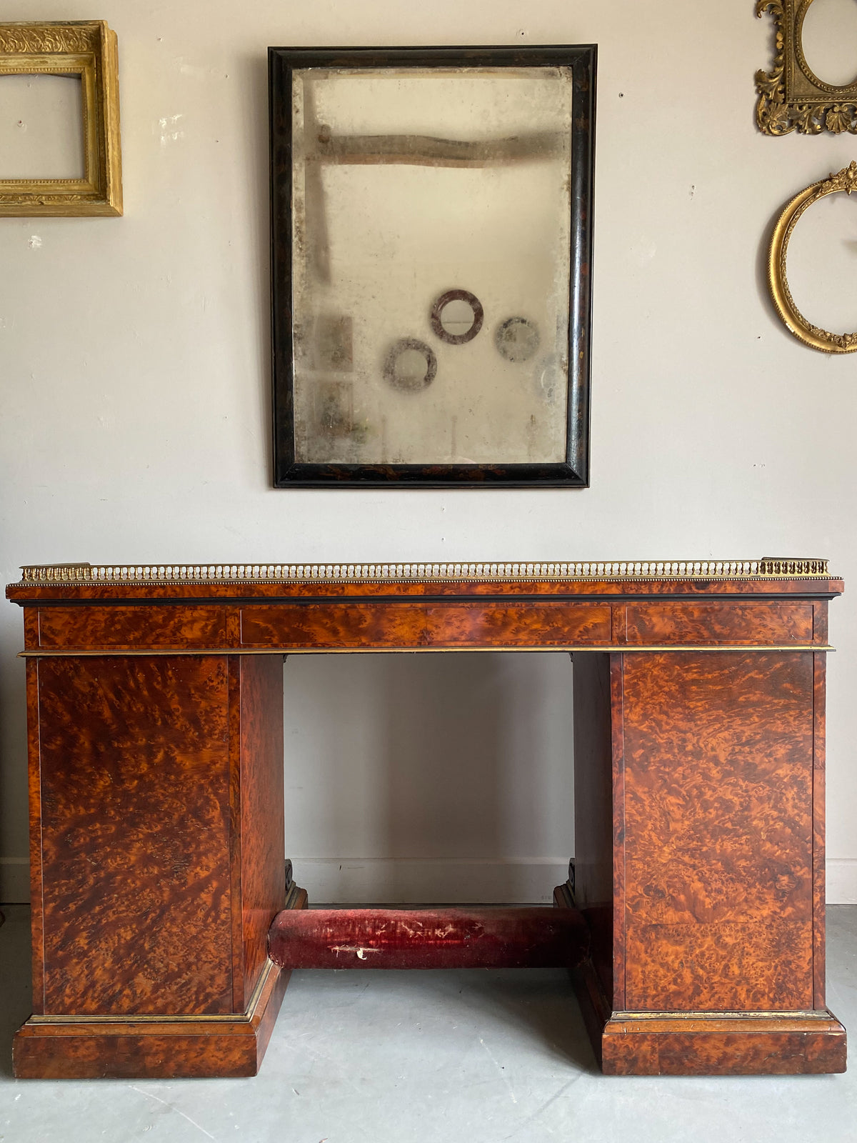 A 19th Century Amboyna Library Desk by Gillows