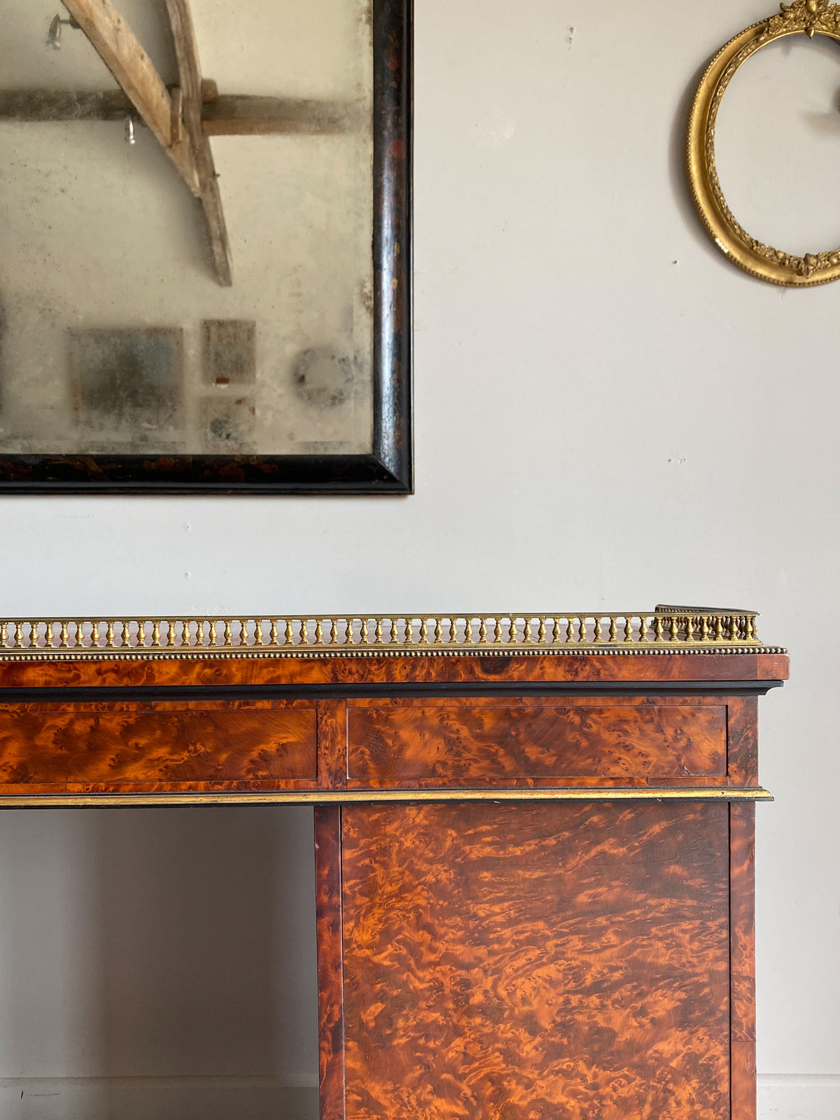 A 19th Century Amboyna Library Desk by Gillows