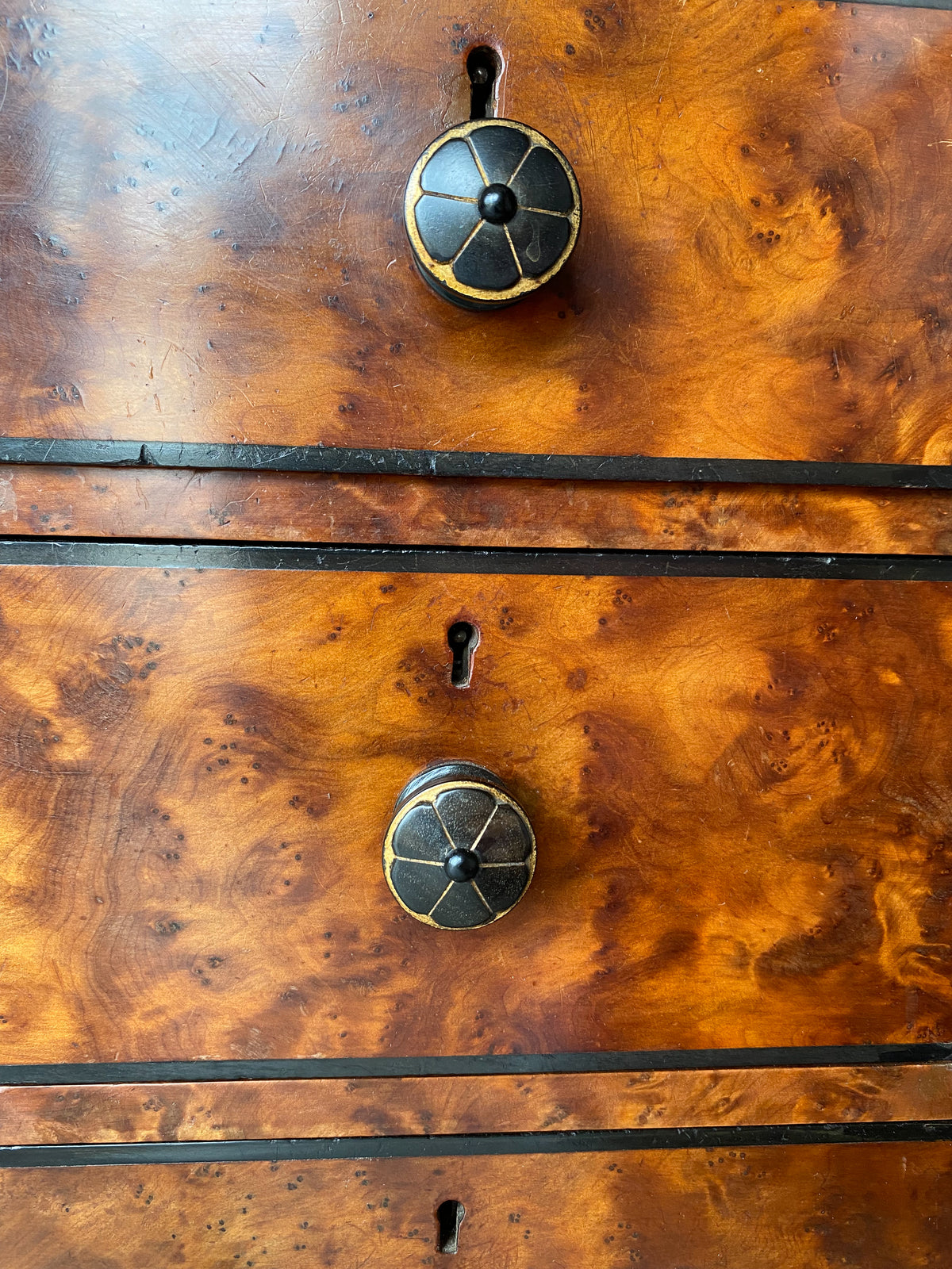 A 19th Century Amboyna Library Desk by Gillows