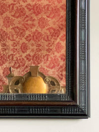 A 19th Century Ebony Ripple Frame Mirror