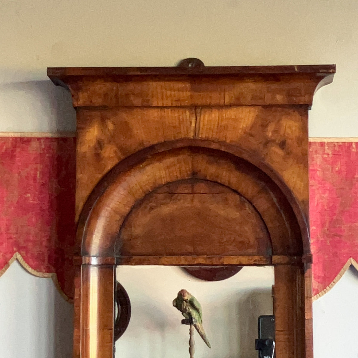 An Early 19th Century Fruitwood Pier Mirror