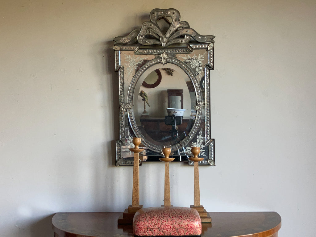 A 19th Century Venetian Glass Mirror