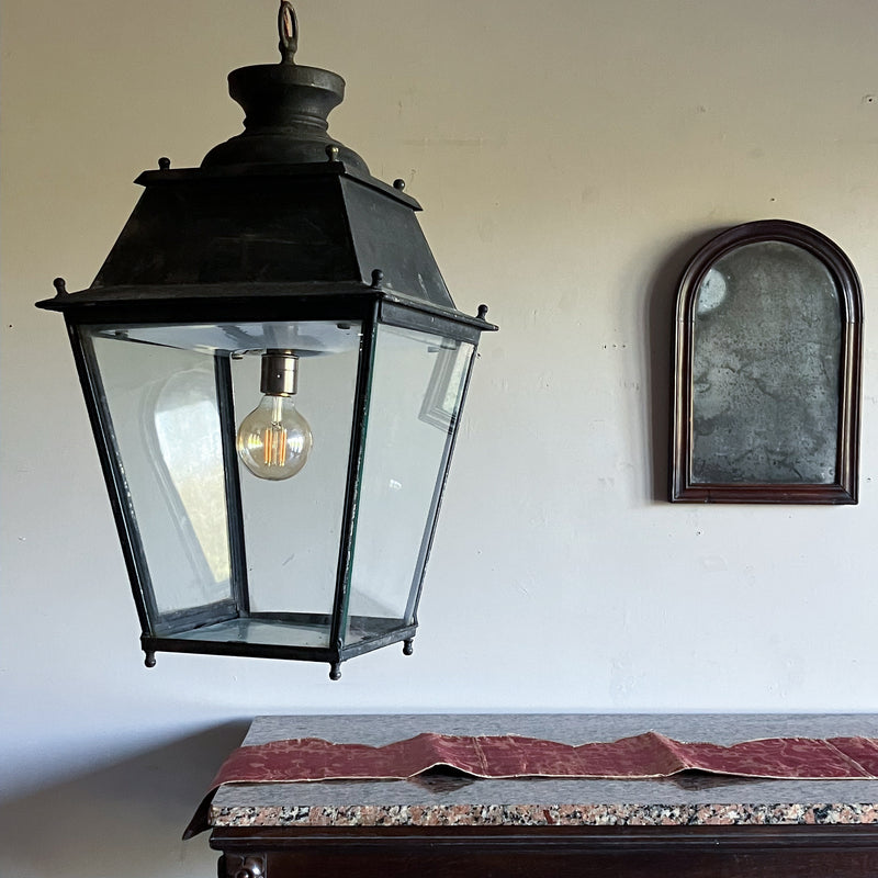 A 19th Century Copper Painted Lantern