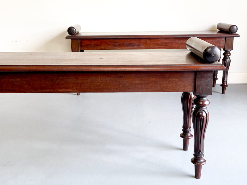 A Pair of Regency Style Hall Benches