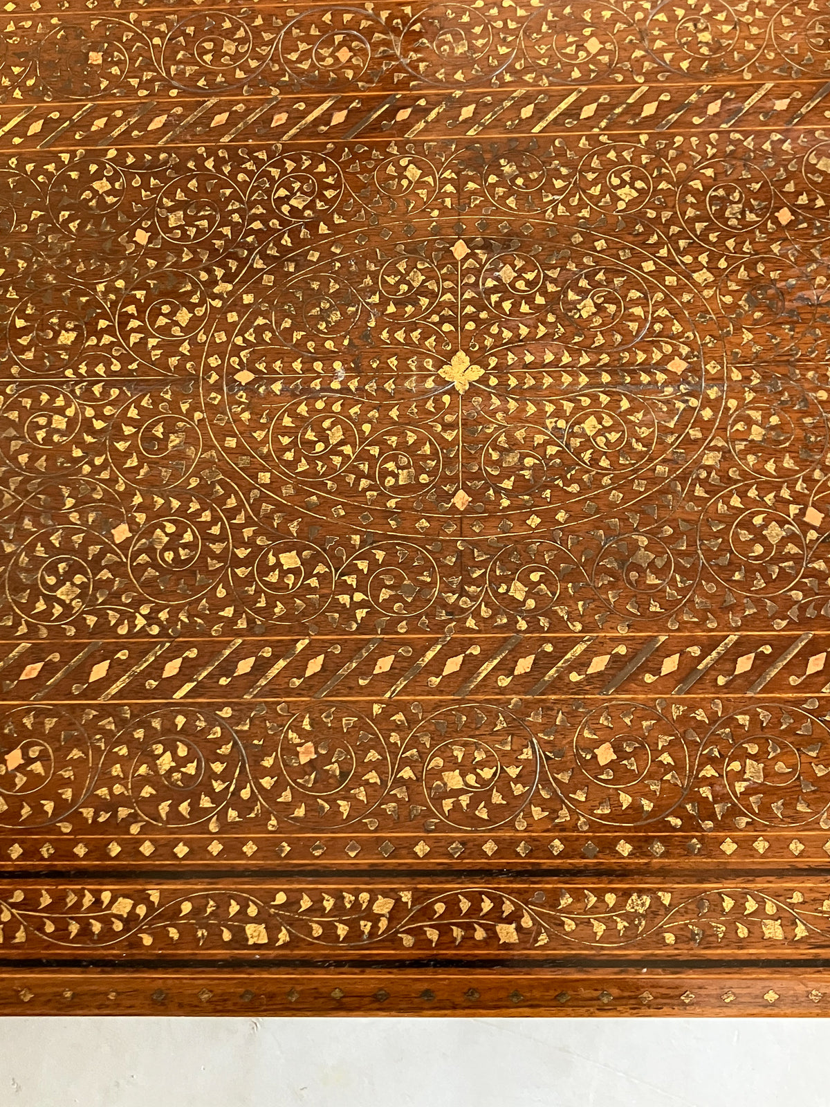 An Early 20th Century Inlaid Hoshiarpur Table