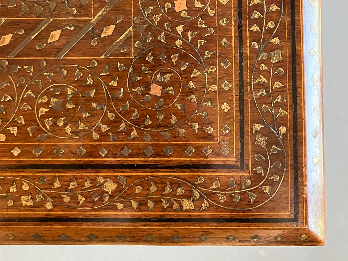 An Early 20th Century Inlaid Hoshiarpur Table