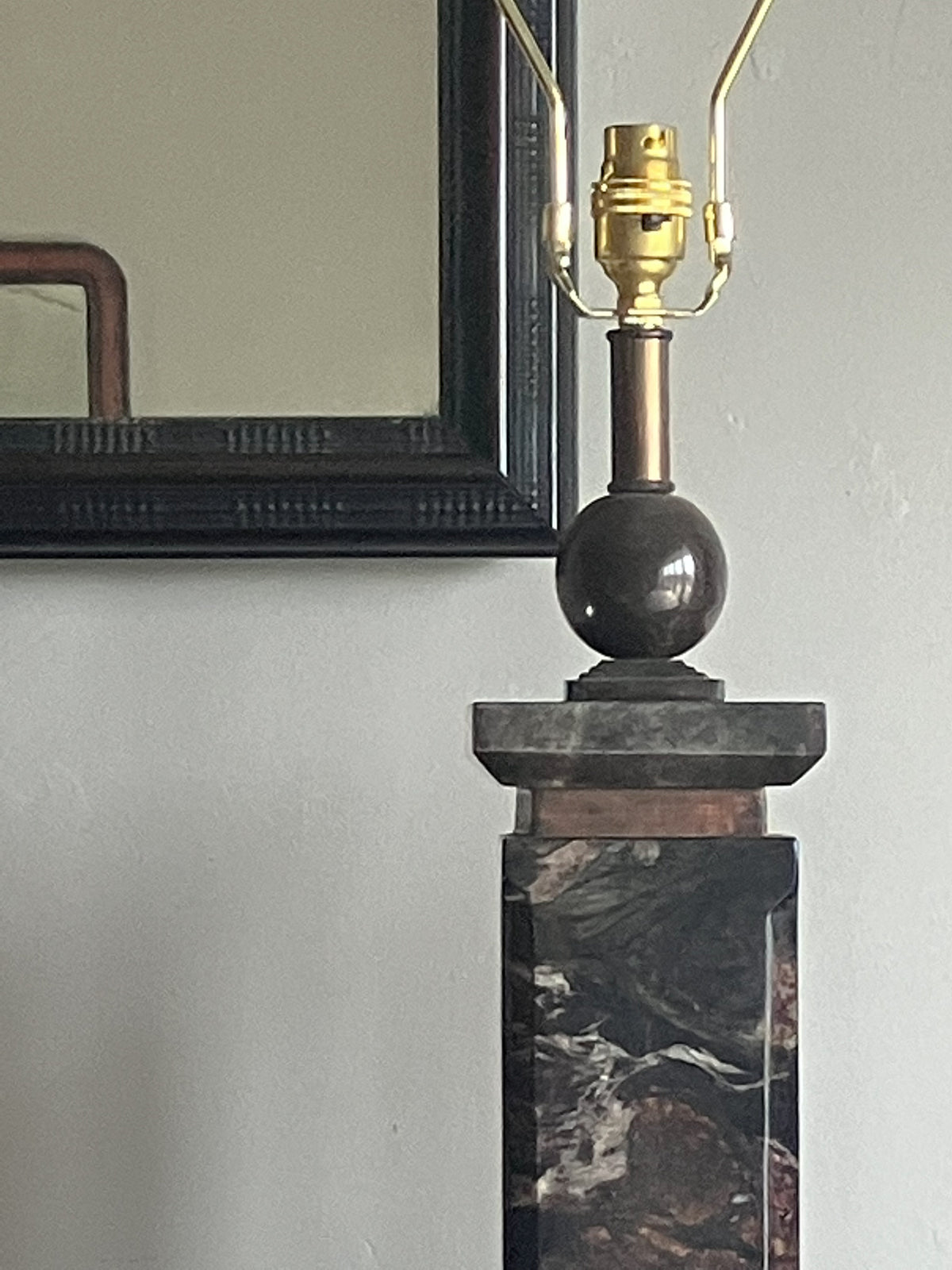 A Pair of Late 20th Century Marble Lamps