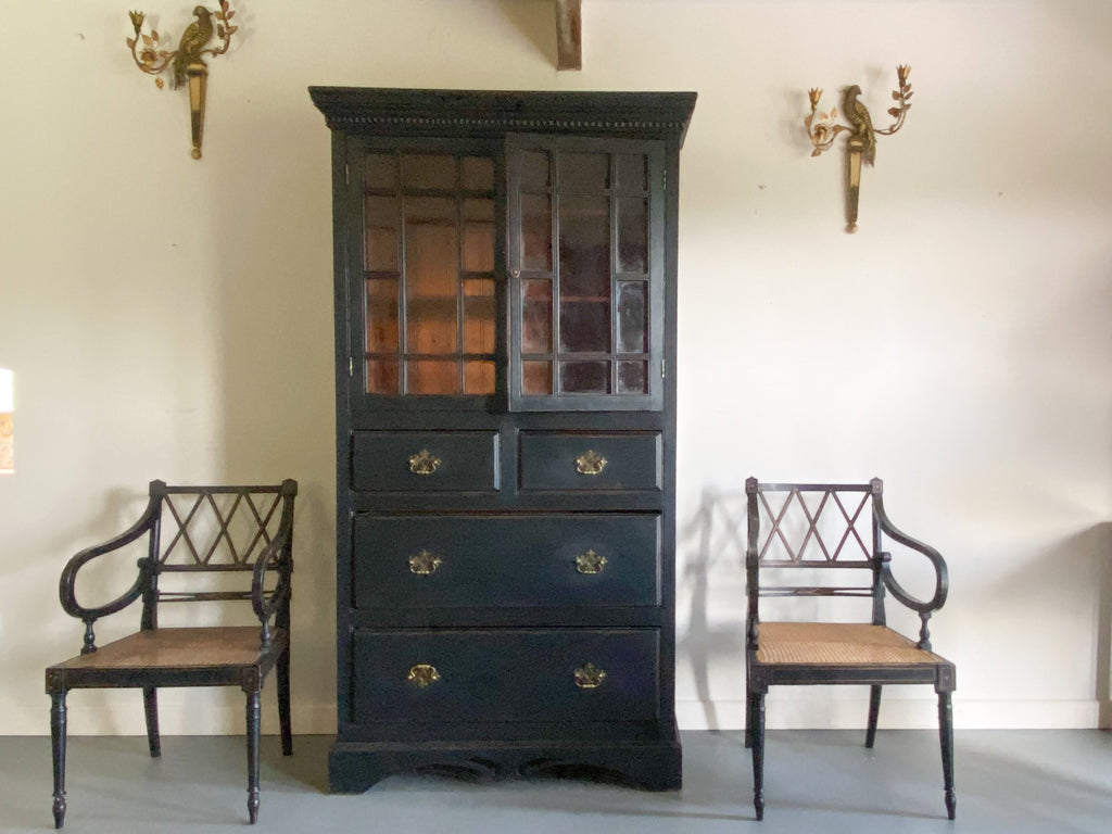 19th Century Ebonised Irish Bookcase