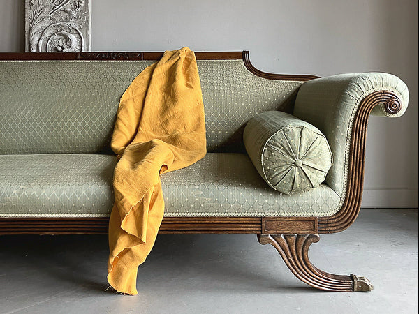 A Federal Period Mahogany Frame Sofa in the Manner of Duncan Phyfe