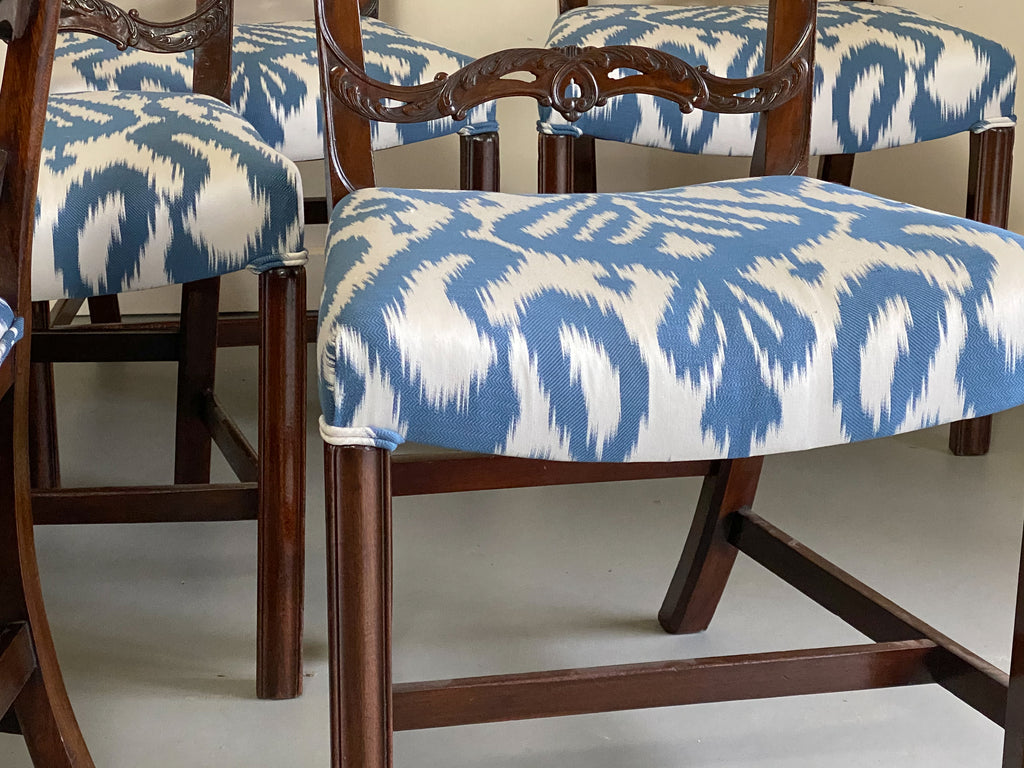 A Set of Six Chippendale Style Dining Chairs