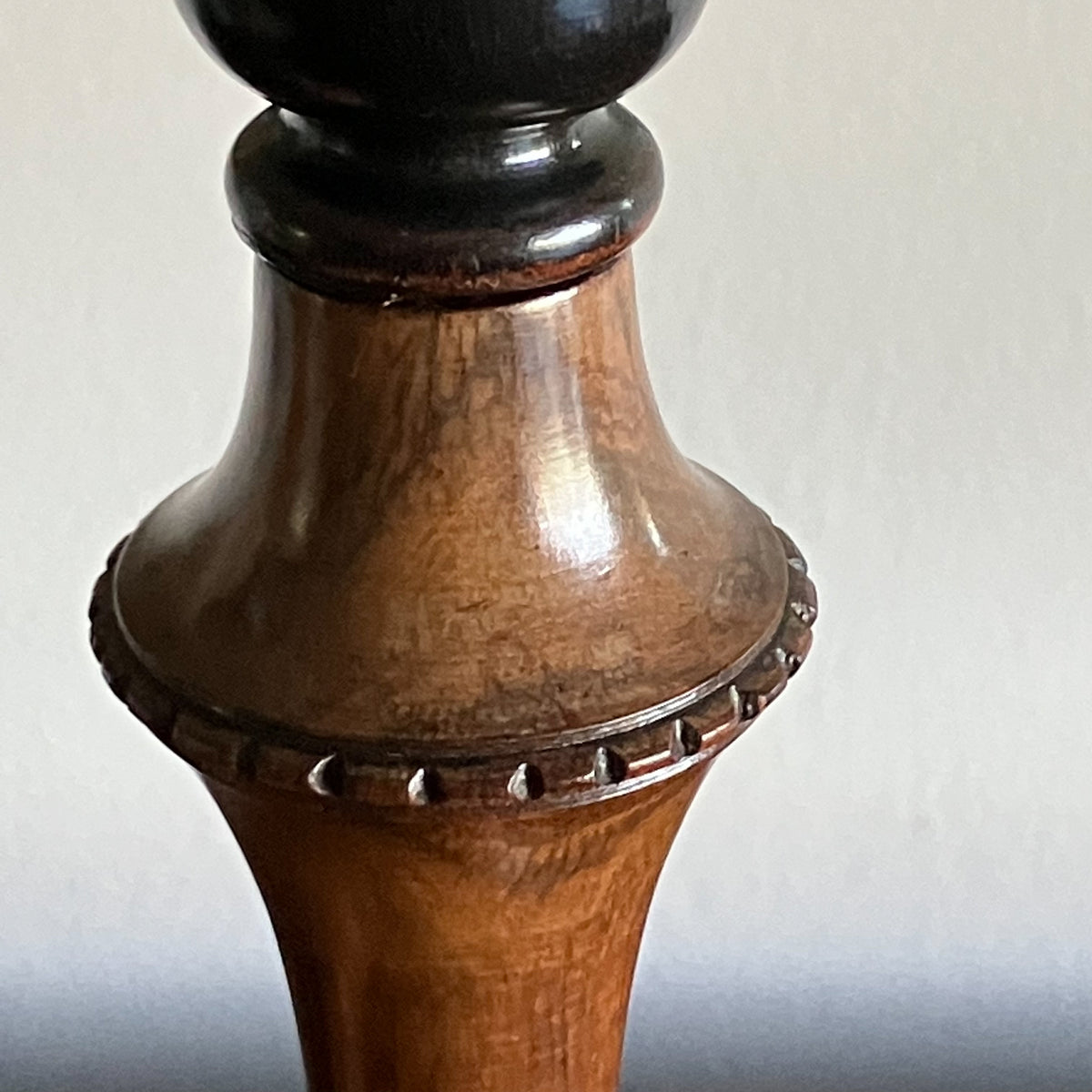 A Pair of Mid 19th Century Treen Candlesticks