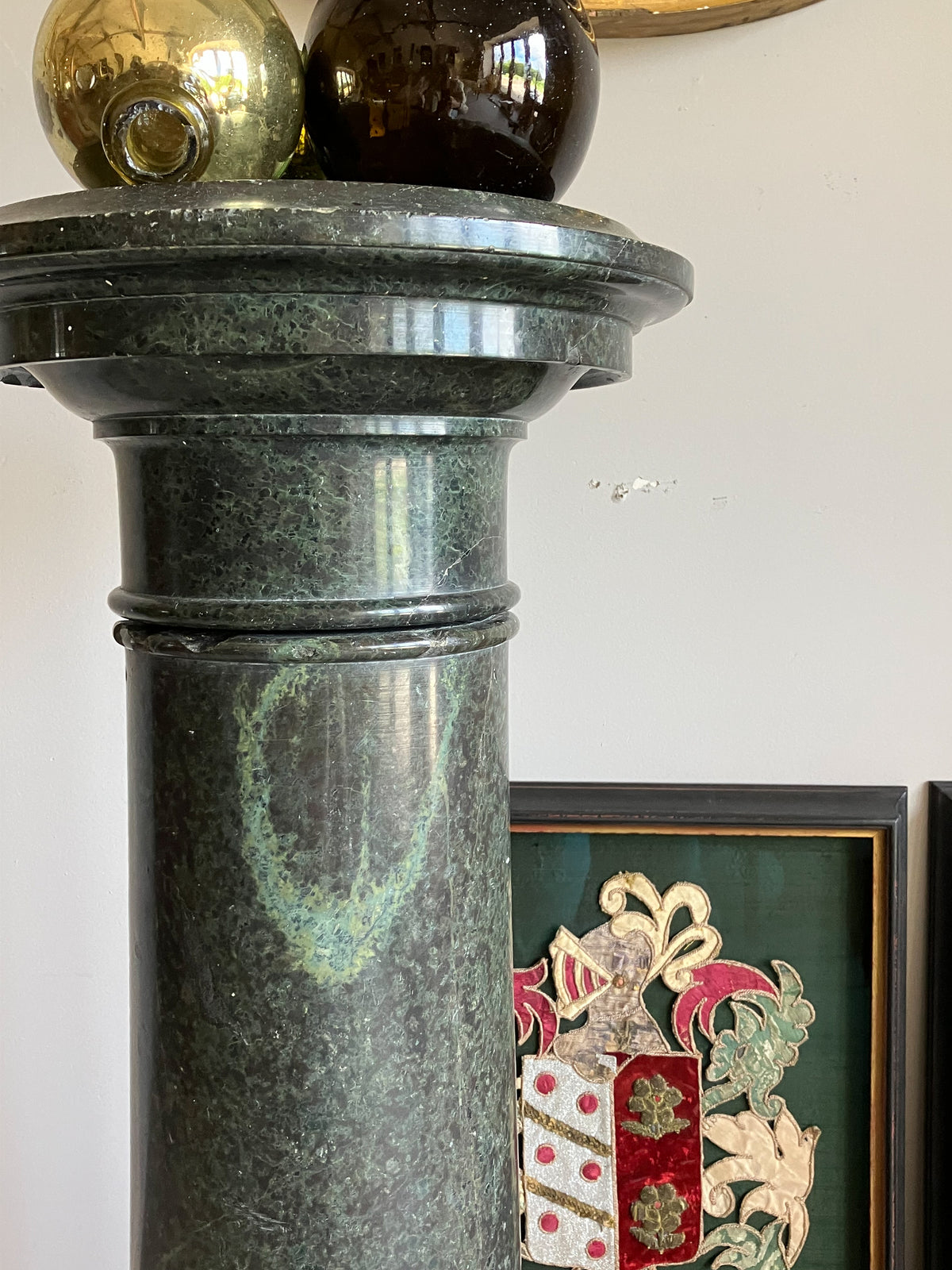 A Late 19th Century Marble Pedestal Column