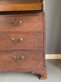 A George III Oak Press Cupboard