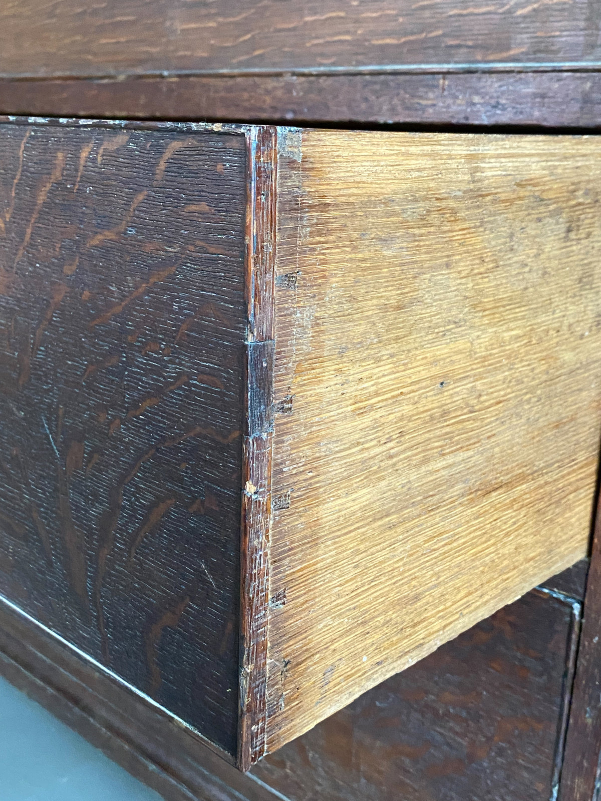 A George III Oak Press Cupboard