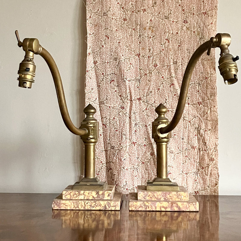 A Pair of Early 20th Century Library Lamps