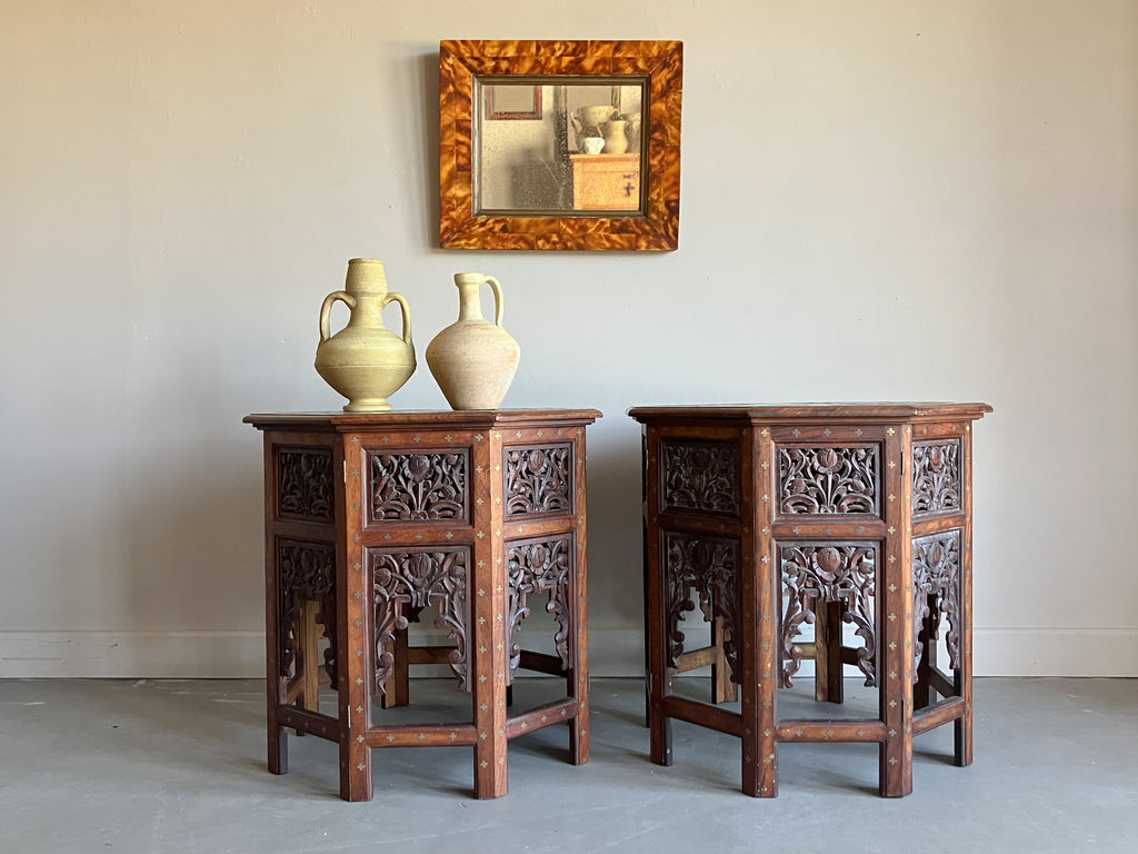A Pair of Late 19th Century Hoshiarpur Tables