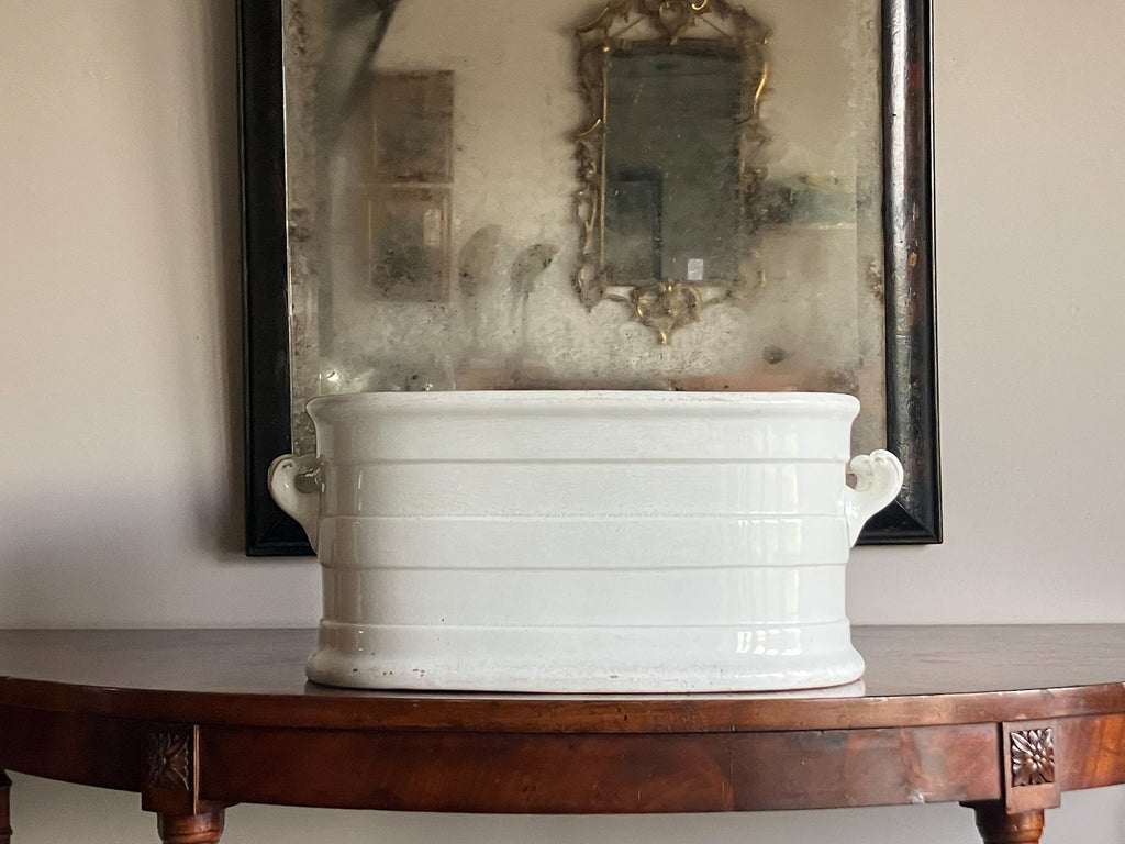 A Mid 19th Century Porcelain Foot Bath