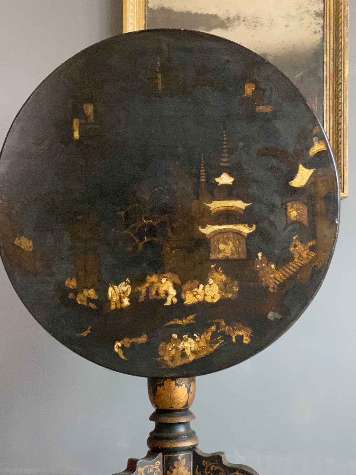 Mid 19th Century Chinoiserie Tilt Top Table