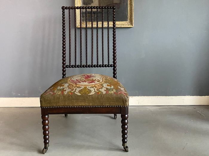 Mid 19th Century Bobbin Nursing Chair