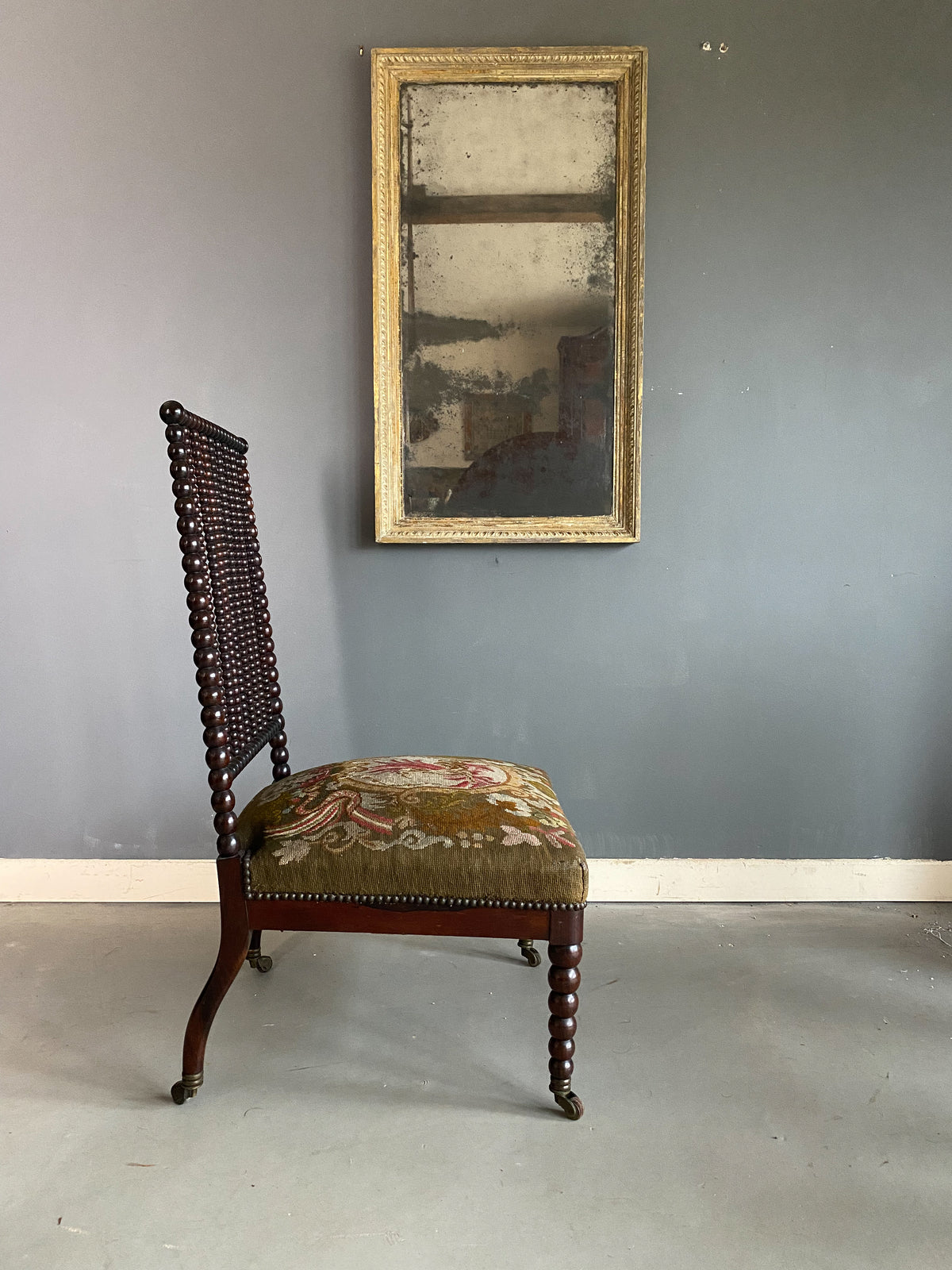 Mid 19th Century Bobbin Nursing Chair