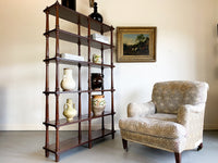 Mid Century Mahogany Etagere