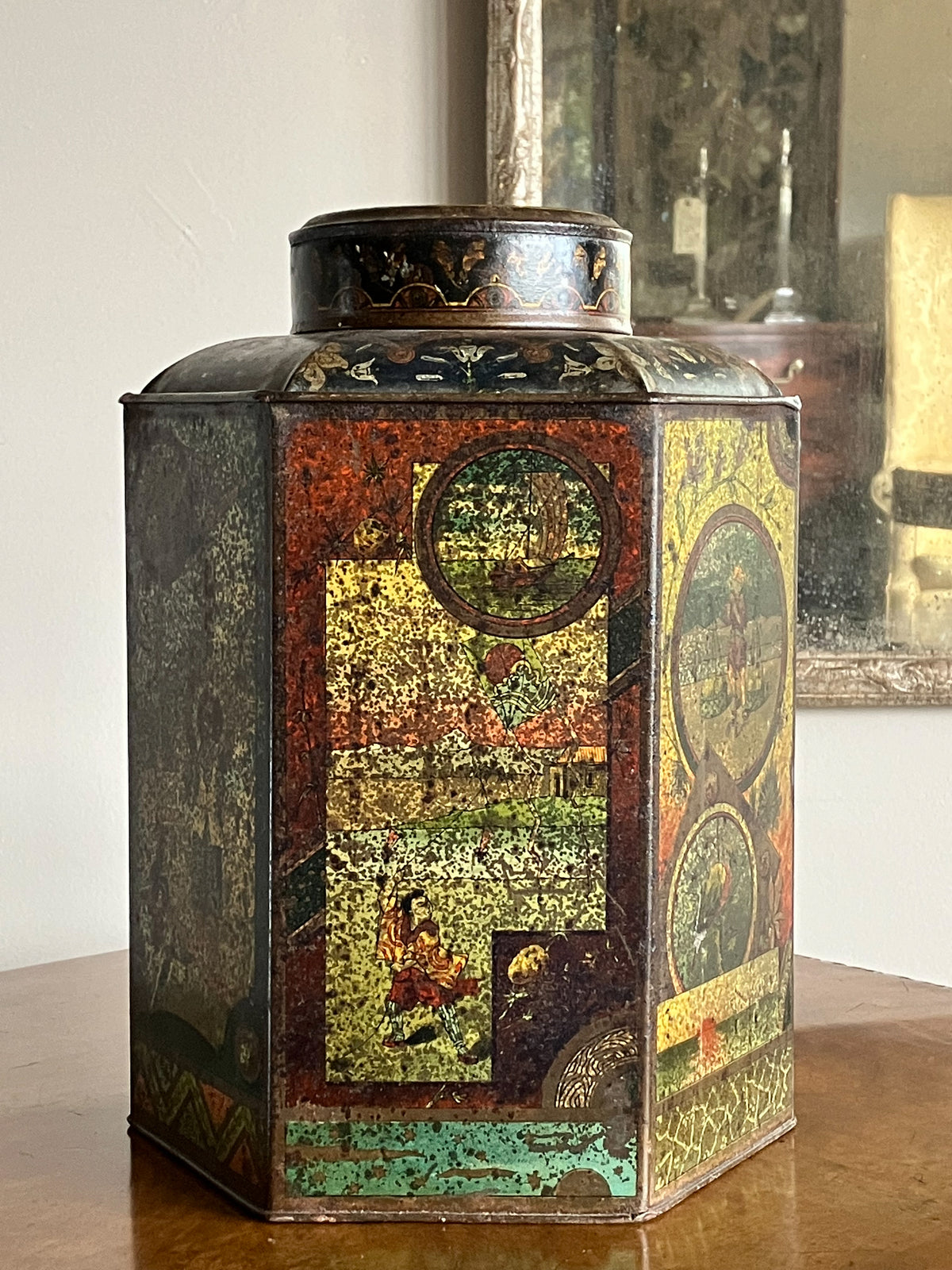 A 19th Century Toleware Tea Canister