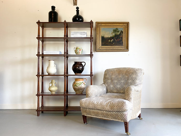 Mid Century Mahogany Etagere